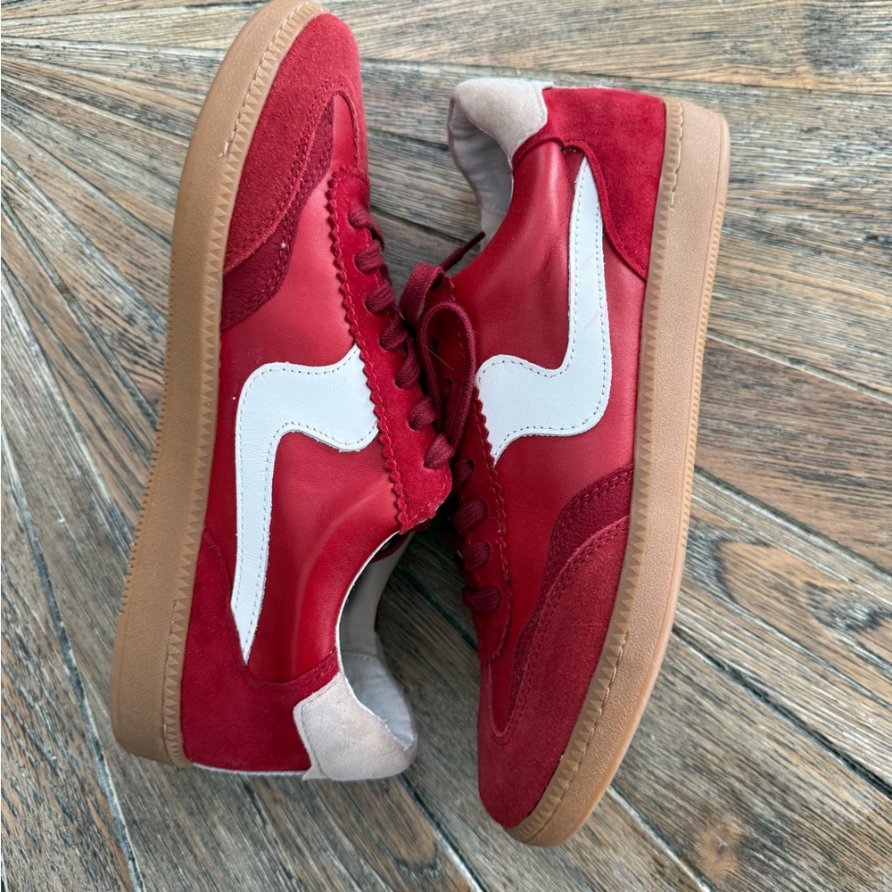 DV by Dolce Vita Red and White Athletic Shoes w/ original box NEW